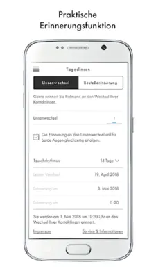 Fielmann Kontaktlinsen App android App screenshot 2