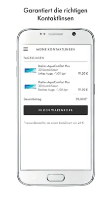 Fielmann Kontaktlinsen App android App screenshot 4